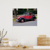 Poster Belle Citroen 2CV Charleston (Cuisine)