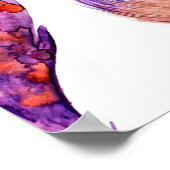 Poster Belle collection d'aquarelles de plumes (Coin)