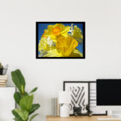 Poster Belle collection d'art floral estampes Daffodiles (Bureau à domicile)