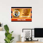 Poster Belle collection d'automne moderne Thanksgiving (Bureau à domicile)