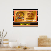 Poster Belle Collection d'automne populaire Thanksgiving (Cuisine)
