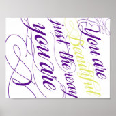 Poster Belle comme tu es (Devant)