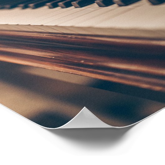 Poster Belle conception de piano (Coin)