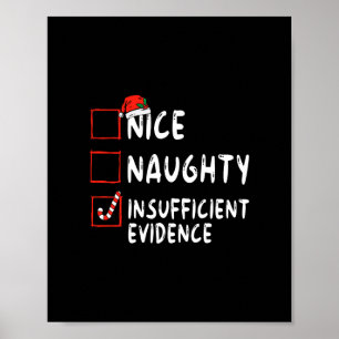 Poster belle coquine insuffisance de preuves noël père No