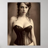 Poster Belle Corset Victorienne (Devant)