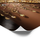 Poster Belle Couronne d'or de Reine noire (Coin)