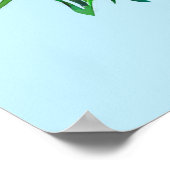 Poster Belle couronne florale tropicale (Coin)