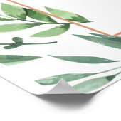 Poster Belle couronne verte de feuille (Coin)