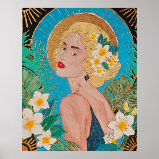 Poster Belle d'Acacia Doré (Devant)
