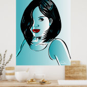 Poster Belle Dame Bleue (Cuisine)