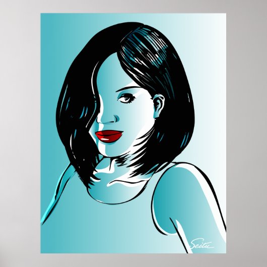 Poster Belle Dame Bleue (Devant)