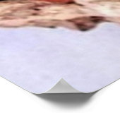 Poster Belle danseuse de flamenco espagnole en Poka Rouge (Coin)