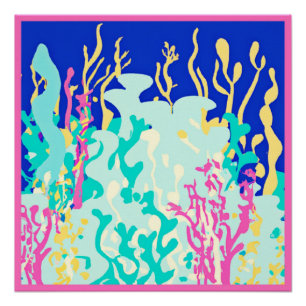 Poster Belle Design Motif Océanique. Commandez dès mainte