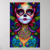 Poster Belle Día de los Muertos Femme (Devant)