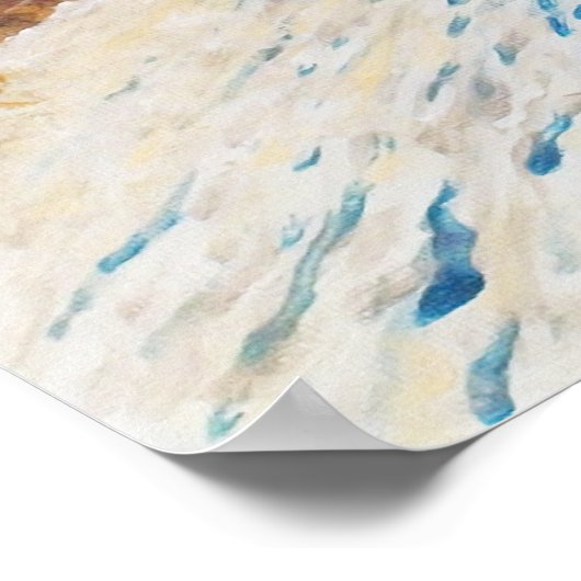 Poster Belle Dunes de sable Plage Beaux Art Imprimer (Coin)