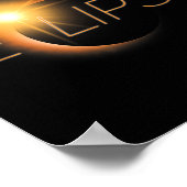Poster Belle éclipse solaire Graphique 2017  (Coin)