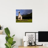 Poster Belle église isolée isolée appelée Rainui (Bureau à domicile)