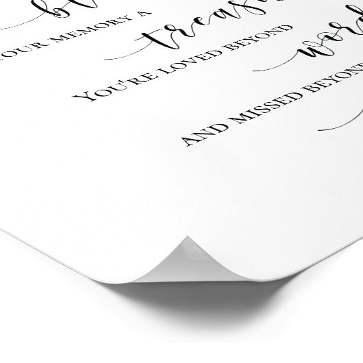 Poster Belle Elegant In Love Memory Signe (Coin)