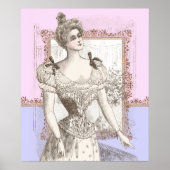 Poster Belle Epoque Beauté Lacy Corset Dressing (Devant)
