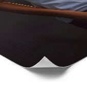 Poster Belle et belle femme aux cheveux frisés modèle (Coin)