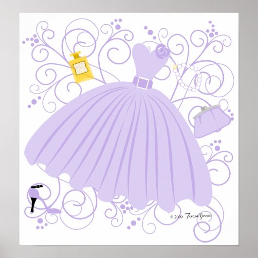 Poster Belle et belle robe (Devant)