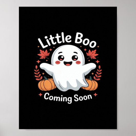 Poster Belle Faire-part de grossesse Halloween (Devant)