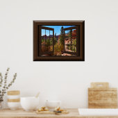 Poster Belle Fake Window Vue Automne Bryce Canyon (Cuisine)