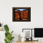 Poster Belle Fake Window Vue Bryce Canyon Utah (Bureau à domicile)