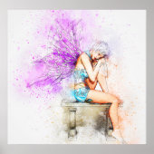 Poster Belle fée papillon (Devant)