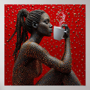 Poster Belle femme africaine