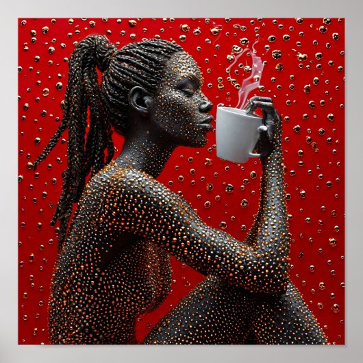 Poster Belle femme africaine (Devant)