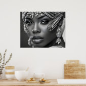 Poster Belle femme africaine (Cuisine)