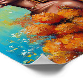 Poster Belle femme africaine (Coin)