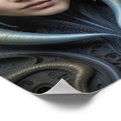 Poster Belle femme Alien - 013 - Art Imaginaire (Coin)