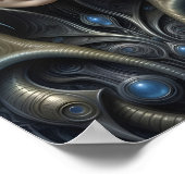 Poster Belle femme Alien - 019 - Art Imaginaire (Coin)