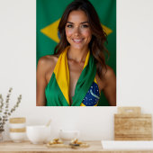 Poster Belle femme brésilienne (Cuisine)