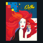 Poster "Belle Femme de mode avec Café Cup" Pop Art<br><div class="desc">Poster Abstrait "Belle femme de mode avec café" Pop Art tendance Illustration élégante,  Poster de travail d'art pour les cadeaux et les cadeaux de vacances Extraordinaires,  Décor maison,  Art & Décor,  Produit d'art décoratif,  Design moderne de "Belle femme de mode avec café" - Collection.</div>