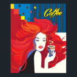Poster "Belle Femme de mode avec Café Cup" Pop Art<br><div class="desc">Poster Abstrait "Belle femme de mode avec café" Pop Art tendance Illustration élégante,  Poster de travail d'art pour les cadeaux et les cadeaux de vacances Extraordinaires,  Décor maison,  Art & Décor,  Produit d'art décoratif,  Design moderne de "Belle femme de mode avec café" - Collection.</div>