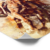 Poster belle femme équitation (Coin)