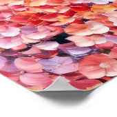 Poster Belle femme noire Hydrangeas Portrait (Coin)