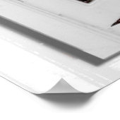 Poster Belle fenêtre de vue de coucher de soleil (Coin)