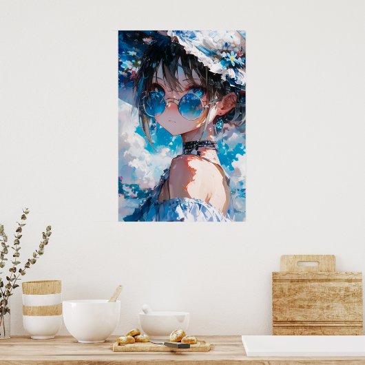 Poster Belle fille (Cuisine)