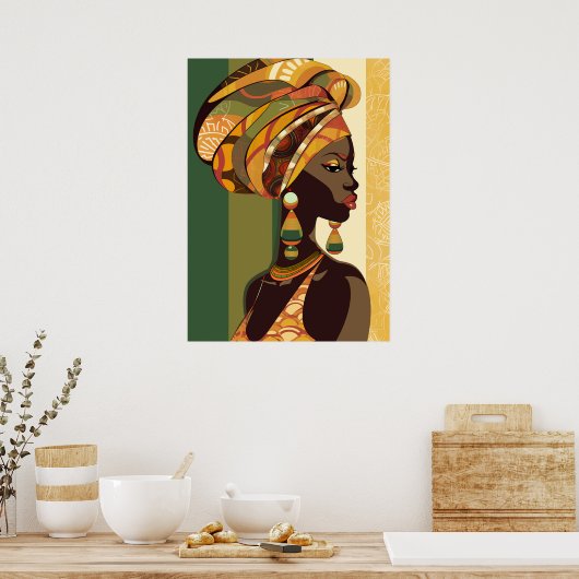 Poster Belle fille (Cuisine)