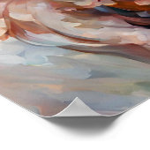 Poster Belle fille avec des fleurs dans les cheveux Poste (Coin)