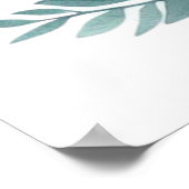 Poster Belle fille de fée à cheval dans une forêt enchant (Coin)