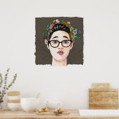 Poster Belle fille Kinda Nerdy (Cuisine)