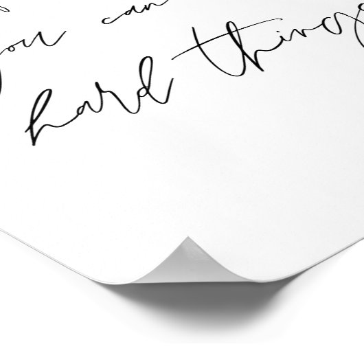 Poster Belle fille, tu peux faire des choses difficiles (Coin)