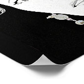 Poster Belle fille visage de la mode illustration art (Coin)