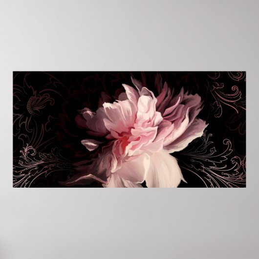 Poster Belle fleur de pivoine (Devant)