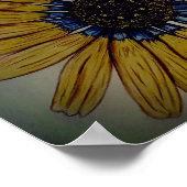 Poster Belle Fleur dessinée à la main (Coin)